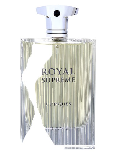 Frasco de Rave Royal Supreme Conquer, de Lattafa Perfumes