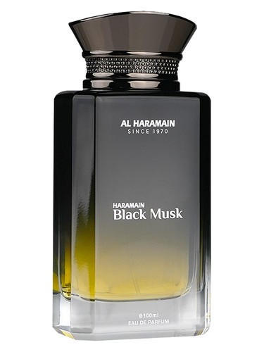 Frasco de Black Musk, de Al Haramain Perfumes