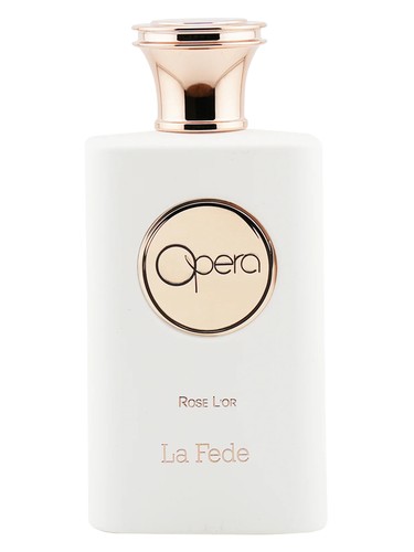 Frasco de La Fede Opera Rose L'Or, de Khadlaj Perfumes