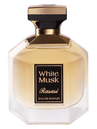 Frasco de White Musk, de Rasasi