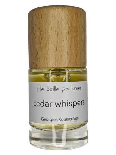 Frasco de Cedar Whispers, de Little Bottle Perfumes