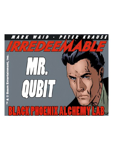 Frasco de Mr. Qubit, de Black Phoenix Alchemy Lab