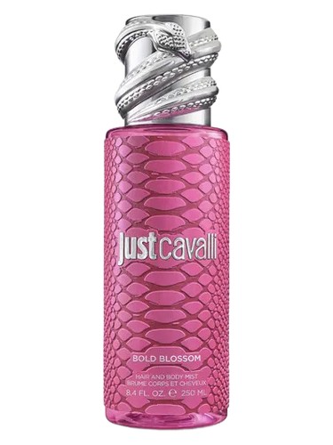 Frasco de Bold Blossom Body Mist, de Roberto Cavalli