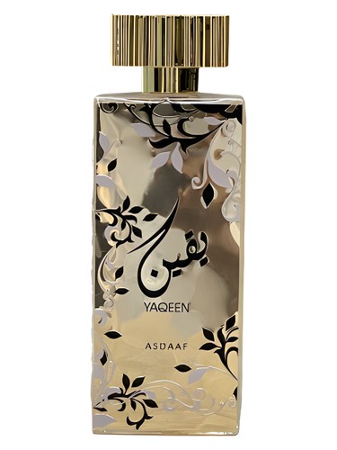 Frasco de Yaqeen Asdaaf, de Lattafa Perfumes