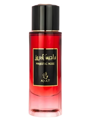 Frasco de Majestic Rose, de Ayat Perfumes