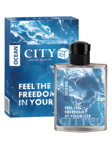 Frasco de CITY 3D Ocean, de City Parfum