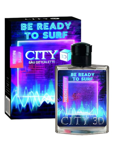 Frasco de CITY 3D Neon Surf, de City Parfum