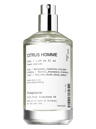 Frasco de Citrus Homme, de Nile Official