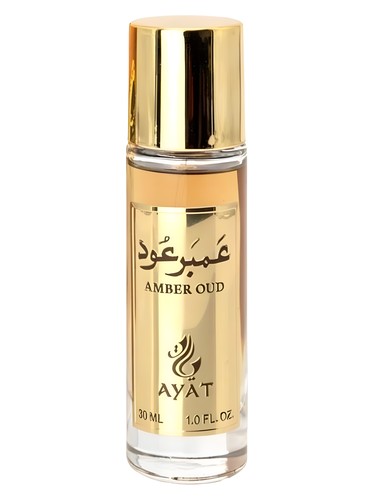 Frasco de Amber Oud, de Ayat Perfumes