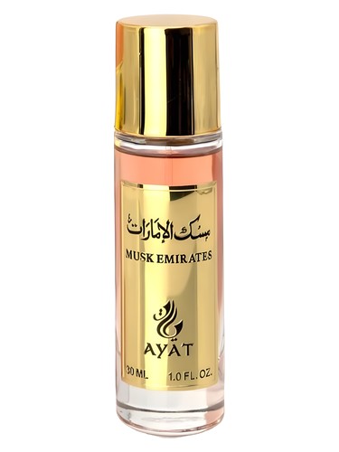 Frasco de Musk Emirates, de Ayat Perfumes