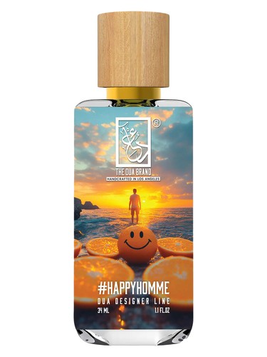 Frasco de #HappyHomme, de The Dua Brand