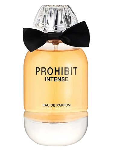 Frasco de Prohibit Intense, de Fragrance World
