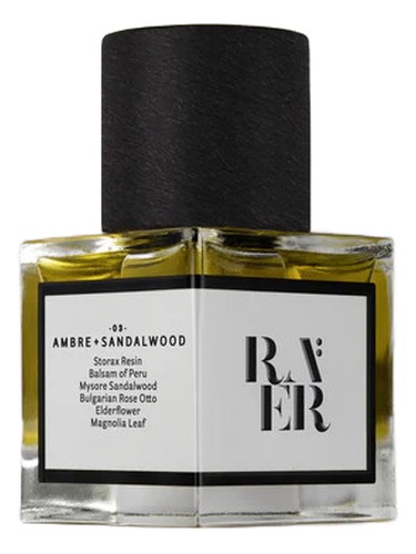Frasco de Raer 03 Ambre + Sandalwood, de RAER Scents