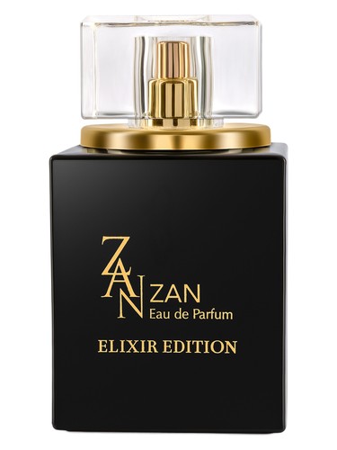 Frasco de Zan Elixir Edition, de Fragrance World