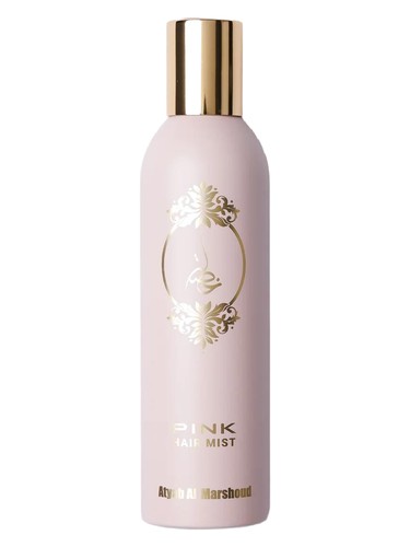 Frasco de Khisla Pink Hair Mist, de Atyab Al Marshoud