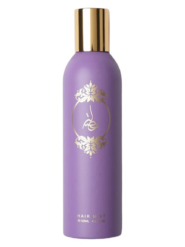 Frasco de Khisla Violet Hair Mist, de Atyab Al Marshoud
