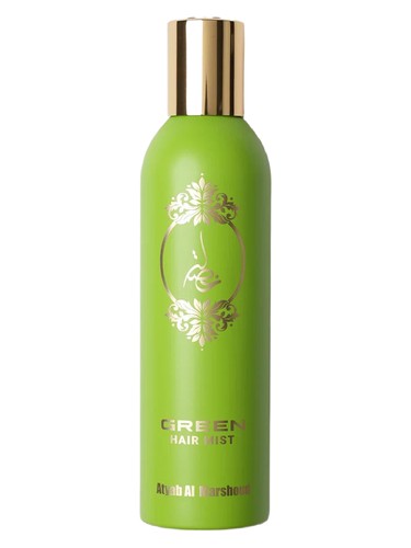 Frasco de Khisla Green Hair Mist, de Atyab Al Marshoud