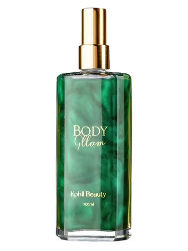 Frasco de Body Glam, de Kohll Beauty