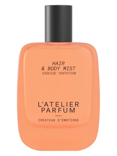 Frasco de Exquise Tentation Hair and Body Mist, de L'Atelier Parfum