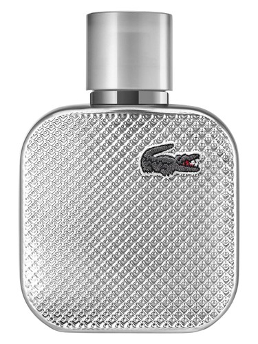 Frasco de L.12.12 Silver Grey, de Lacoste Fragrances