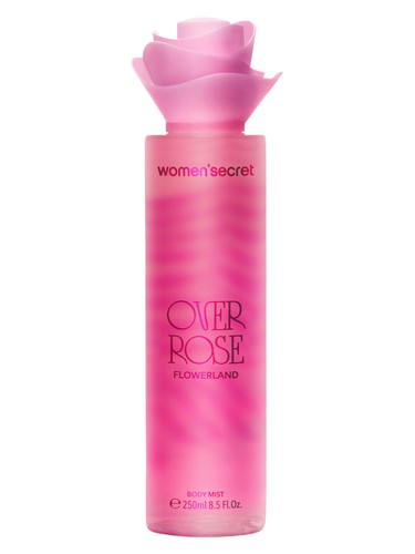 Frasco de Over Rose Body Mist, de Women Secret