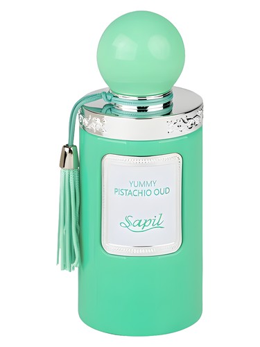 Frasco de Yummy Pistachio Oud, de Sapil