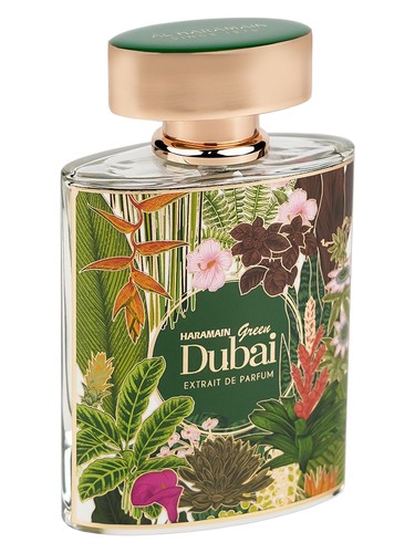 Frasco de Green Dubai, de Al Haramain Perfumes