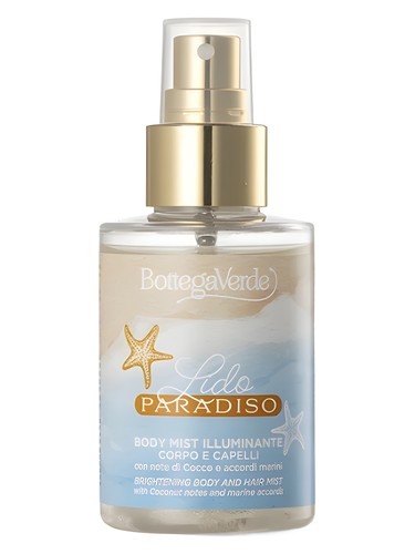 Frasco de Lido Paradiso Body Mist, de Bottega Verde
