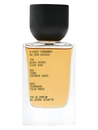 Frasco de A Night Fragrance, de Zara