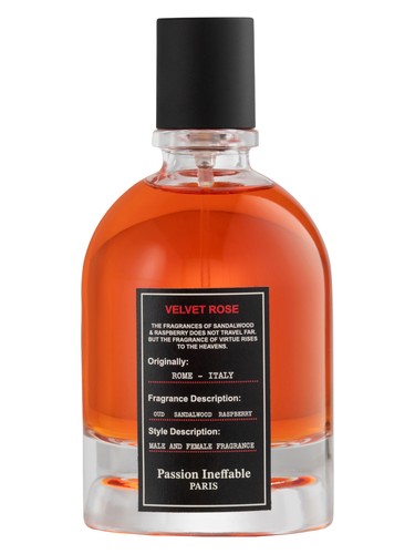 Frasco de Velvet Rose, de Passion Ineffable Paris