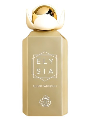 Frasco de Elysia Sugar Patchouli, de Fragrance World