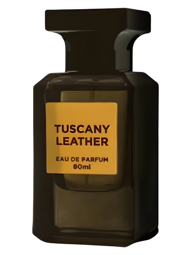 Frasco de Tuscany Leather, de Fragrance World