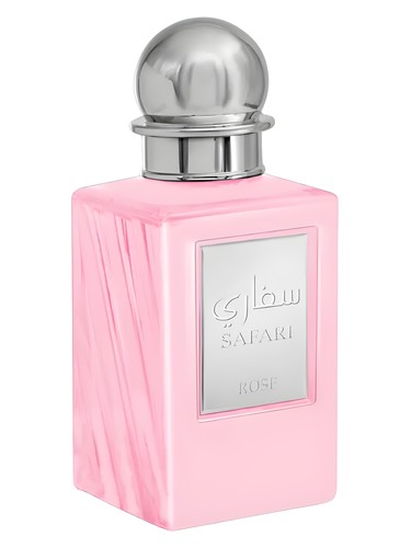 Frasco de Safari Rose, de Fragrance World