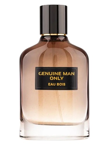 Frasco de Genuine Man Only Eau Bois, de Fragrance World