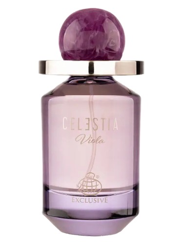 Frasco de Celestia Viola, de Fragrance World