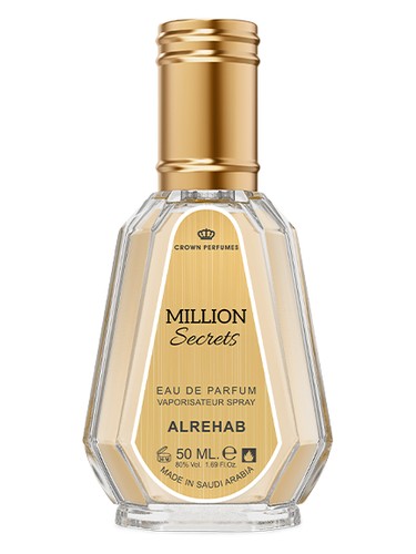 Frasco de Million Secrets, de ALREHAB PERFUMES