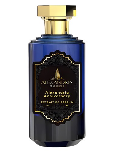 Frasco de Alexandria Anniversary, de Alexandria Fragrances