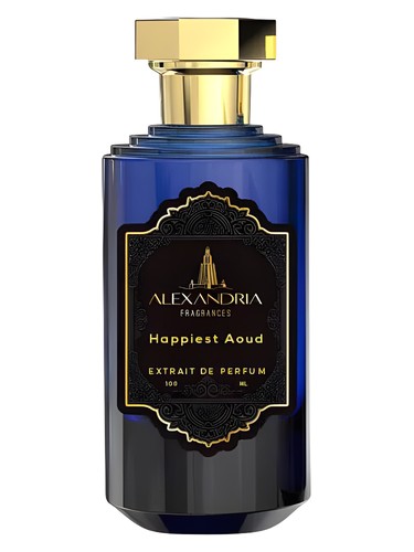 Frasco de Happiest Aoud, de Alexandria Fragrances