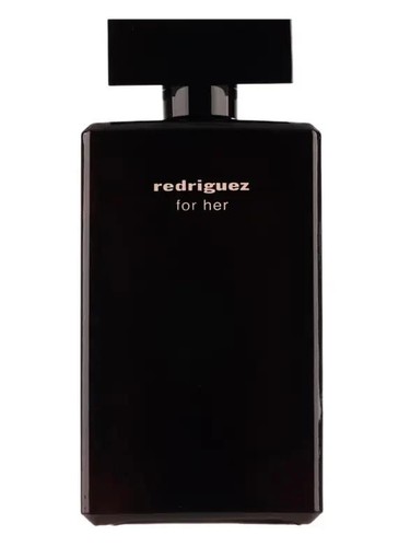 Frasco de Redriguez for Her Black, de Fragrance World