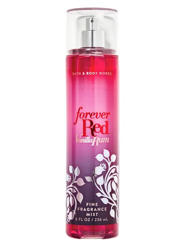 Frasco de Forever Red Vanilla Rum, de Bath & Body Works