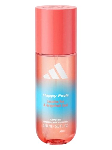 Frasco de Happy Feels Hair & Body Mist, de Adidas