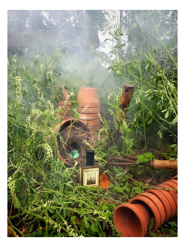 Frasco de Sweet Clover & Wood Smoke, de Solstice Scents