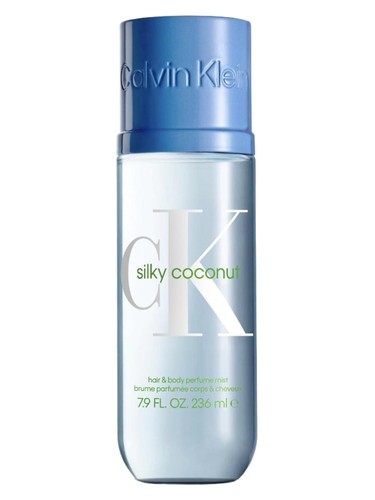 Frasco de Silky Coconut Body Mist, de Calvin Klein
