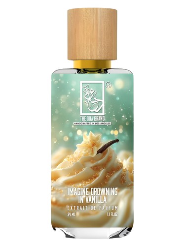 Frasco de Imagine Drowning in Vanilla, de The Dua Brand