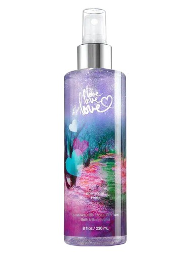 Frasco de Love, Love, Love, de Bath & Body Works