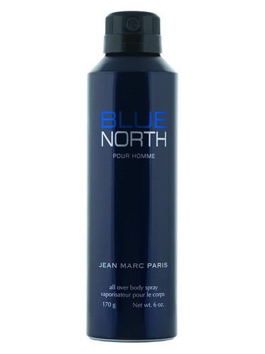 Frasco de Bleu North Body Spray, de Jean Marc Paris