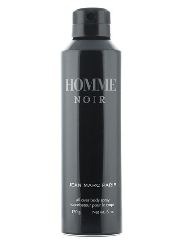 Frasco de Homme Noir Body Spray, de Jean Marc Paris