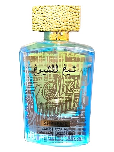Frasco de Sheikh Al Shuyukh Supreme, de Lattafa Perfumes