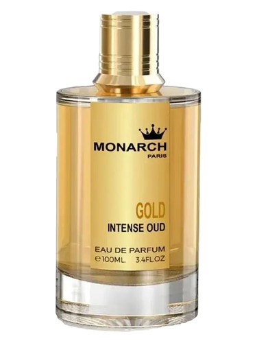 Frasco de Monarch Gold Intense Oud, de Milestone Perfumes