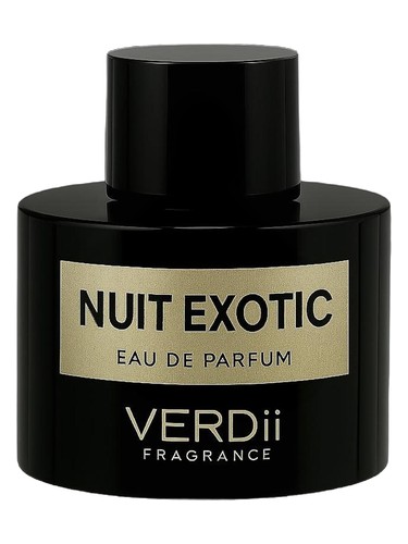 Frasco de Nuit Exotic, de Verdii Fragrance